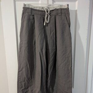 Free People Gray Relaxed Fit Trousers